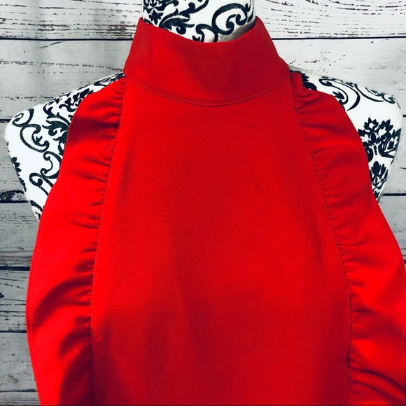 Ted Baker Torriya Ruffle Tunic Dress High Collar Pockets Sleeveless Ted Size 2 - Picture 3 of 13